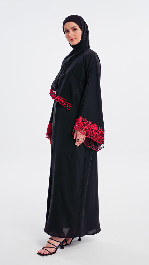 Korean Nidha Azalea Red Abaya