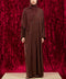 Korean Nidha Azna Rich Brown Abaya