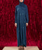 Korean Nidha Azna Teal Blue Abaya