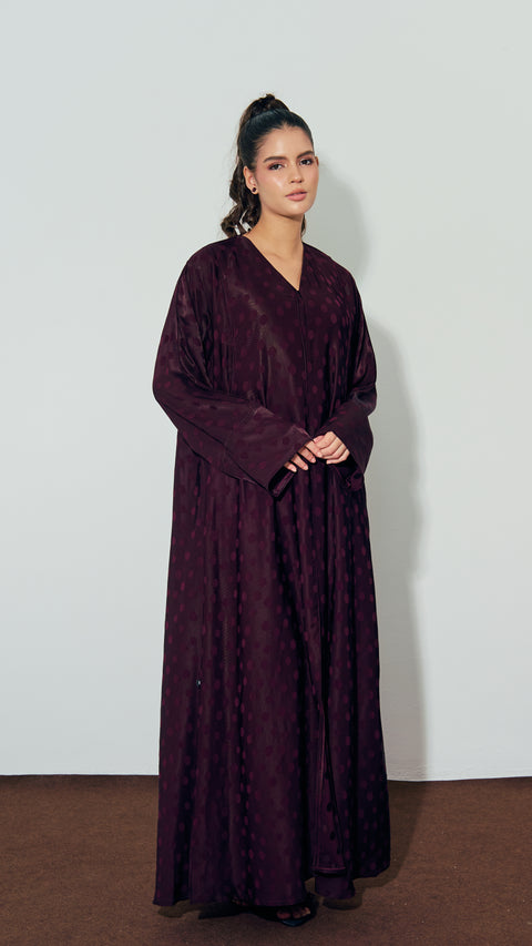 Rayon Viscose Albania Maroon Abaya