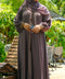 Alena Warm Burgundy Abaya by Guzel Kismet