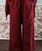 Anini Linen Pants in Red Garnet