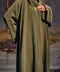 Korean Nidha Balkash Olive Abaya