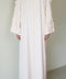 Korean Nidha Cairo Ivory Peach Abaya