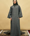 Celine Pure Linen Dress in Moss Green