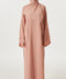 Korean Nidha Crochet Milk Tea Abaya