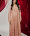 Velvet Chiffon Camardi Orange Abaya