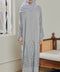 Korean Nidha Cirali Granite Grey Abaya