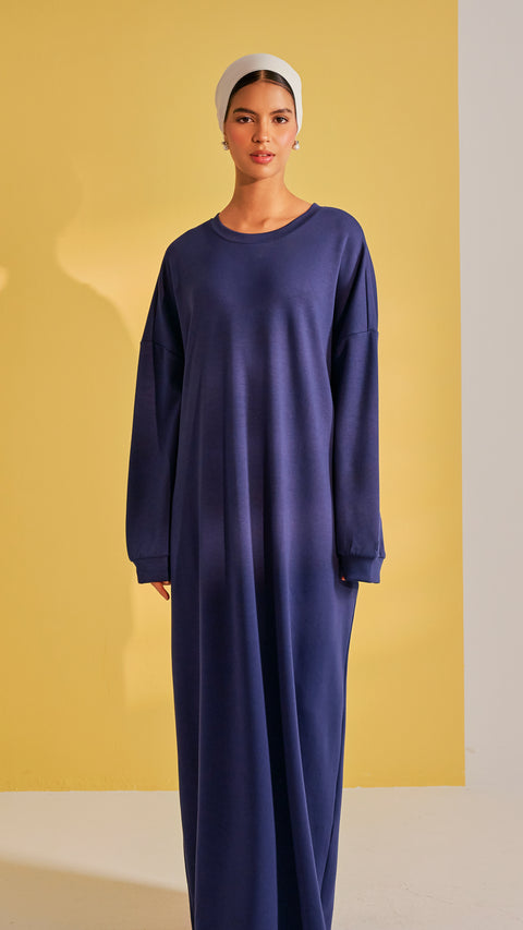 Cotton Modal Comfort Dark Blue Dress