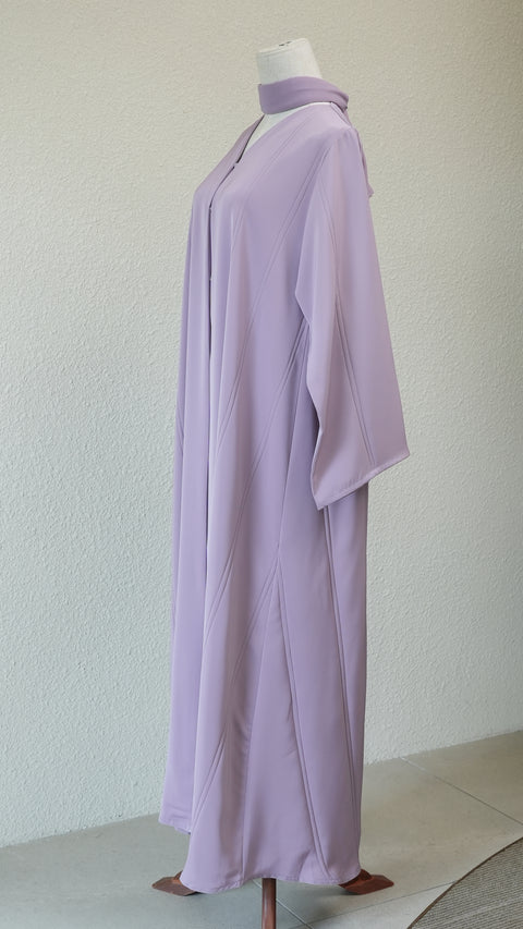 Korean Nidha Dammam Sultan Lilac Abaya