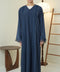 Korean Nidha Dalyan Midnight Blue Abaya