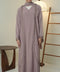 Korean Nidha Dalyan Wood Rose Abaya