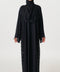 Korean Nidha Diba Jet Black Abaya