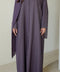 Soft Cotton Elaya Raisin Abaya