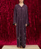 Korean Zoom Ghazni Deep Burgundy Abaya