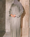 Crushed Silk Organza Giralda Sage Green Abaya