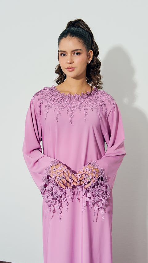 Korean Nidha Hawalli Purple Dress