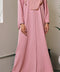 Korean Zoom Herat Pink Abaya