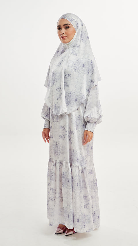 Silky Crepe Inaaya Purple Dress