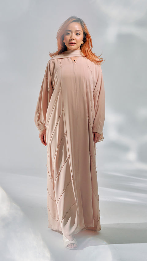 Korean Nidha Irdina Beige Abaya