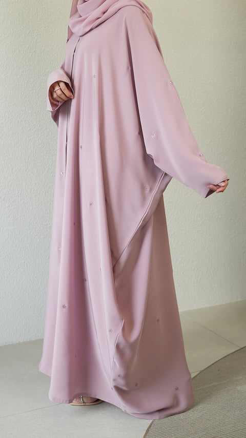 Korean Nidha Kaftan Talina Rose Pink Abaya