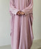 Korean Nidha Kaftan Talina Rose Pink Abaya