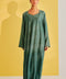 Armani Silk Kailash Moss Green Dress