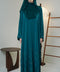 Korean Nidha Kas Teal Green Abaya