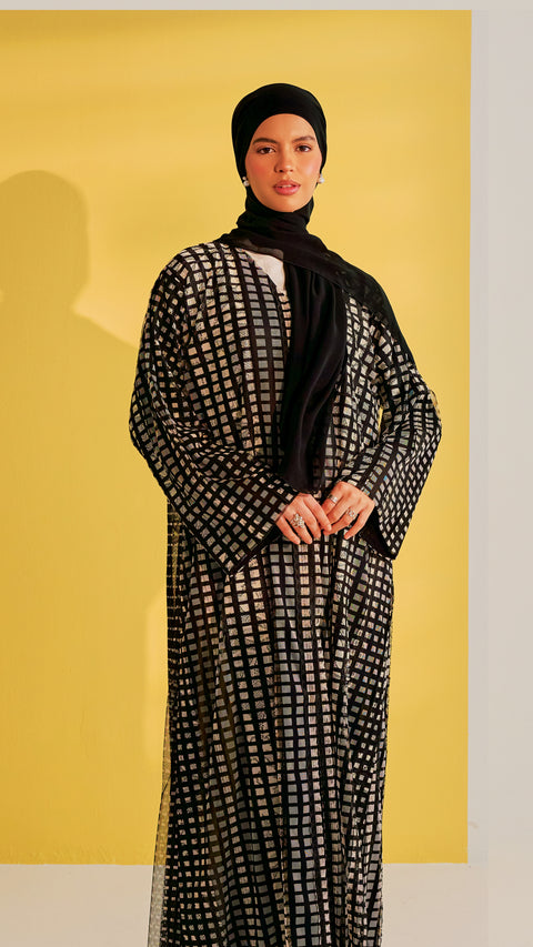 Soft Lace Kozan Abaya