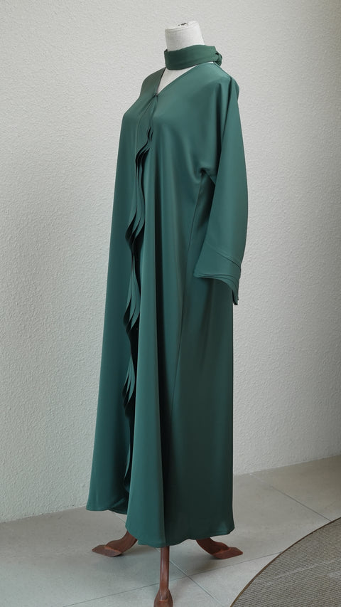 Korean Nidha Lola Forest Green Abaya