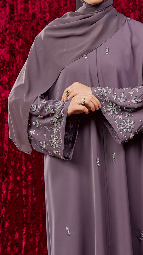 Korean Nidha Madaba Vintage Lavender Abaya
