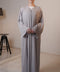Korean Nidha Maruj Taupe Abaya