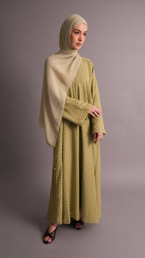 Korean Chiffon Massawa Green Dress