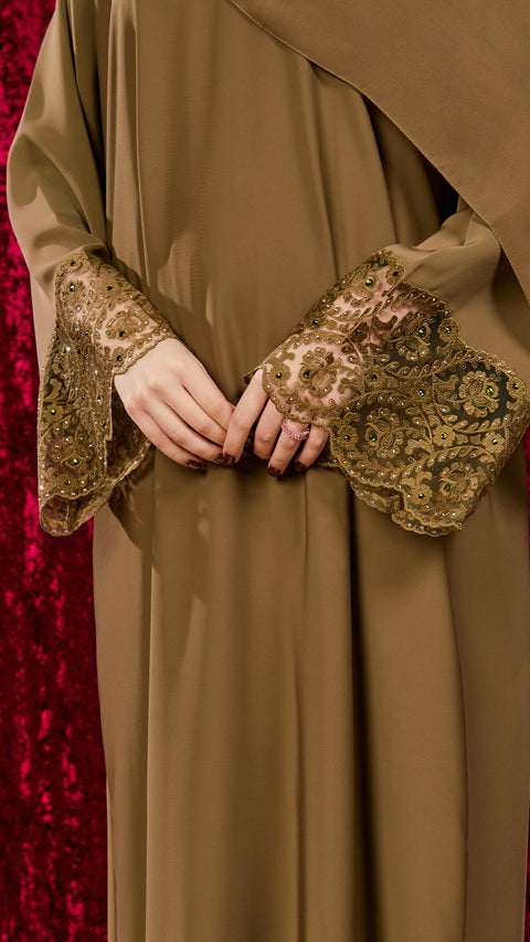 Korean Nidha Izeh Olive Abaya