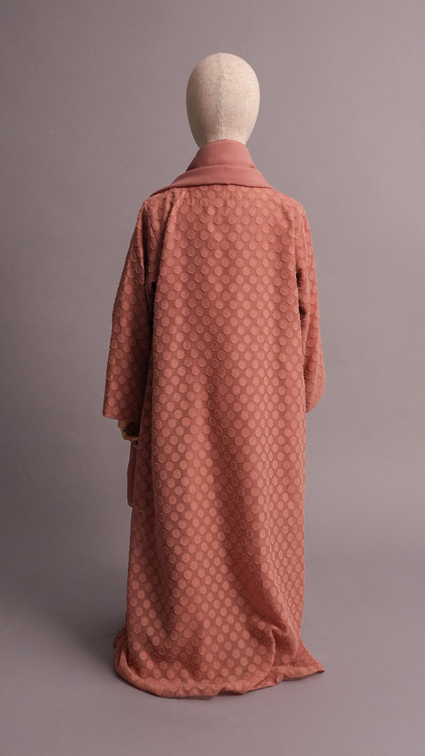 Korean Chiffon Massawa Mini Salmon Pink Dress