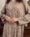 Crushed Matte Satin Mizhar Light Brown Abaya