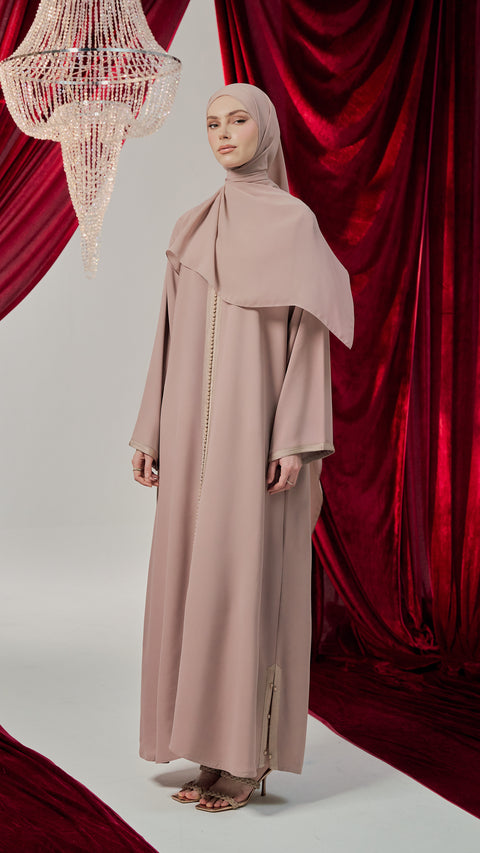 Italian Crepe Morocco light brown Dress