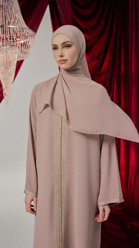 Italian Crepe Morocco light brown Dress