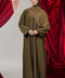 Italian Crepe Morocco Olive Dress