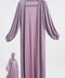 Lurex Jersey Nour Dusty Purple Cardigan