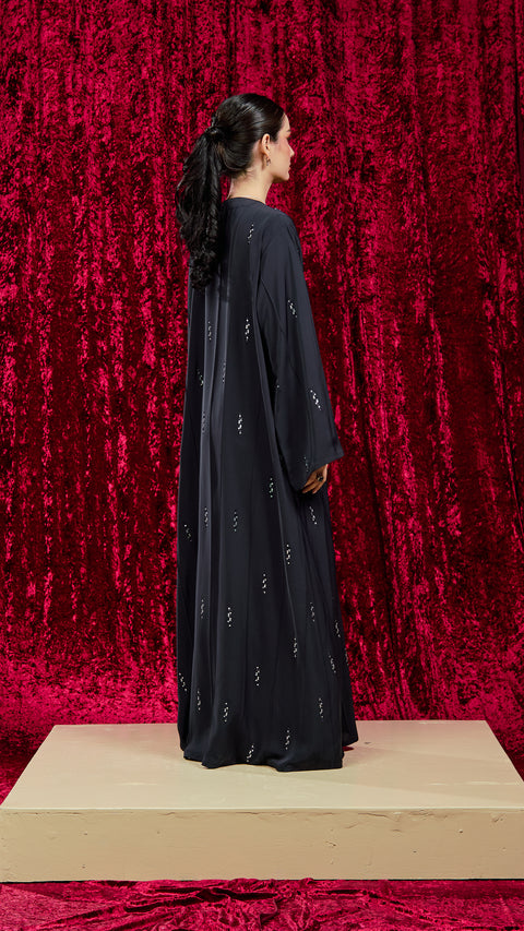 Korean Nidha Nili Midnight Blue Abaya