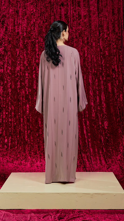 Korean Nidha Nili Woodrose Abaya