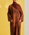 Harir Maqsood Nizwa Brown Abaya