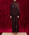 Korean Zoom Nurabad Dark Purple Abaya