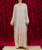Korean Nidha Petaro Ecru Abaya