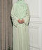 Korean Zoom Preda Mint Green Abaya
