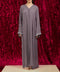 Korean Zoom Qamishli Dusty Purple Abaya