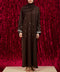Korean Zoom Qamishli Dark Brown Abaya