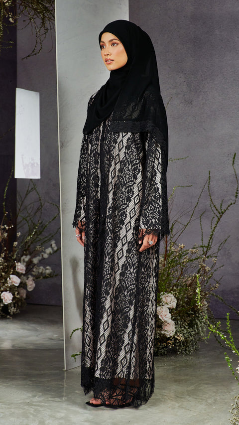 Soft Lace Quinn Jet Black Cardigan