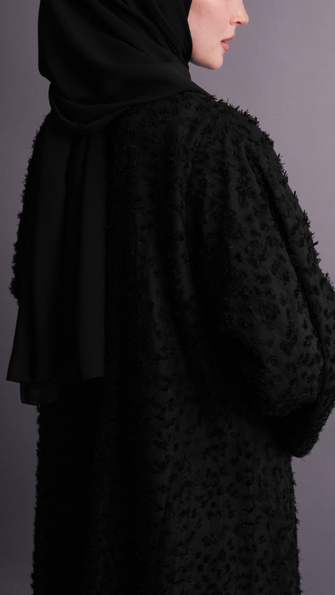 Chiffon Qadisha Black Dress